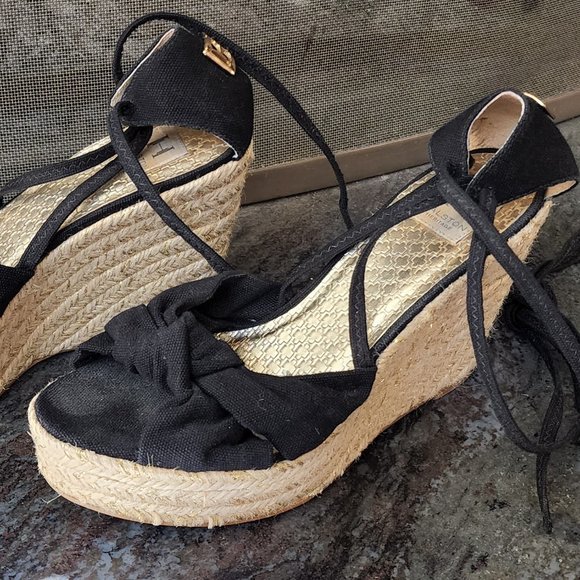 Halston Heritage Open Toe Espadrille Sandals Size 9.5 - Picture 8 of 15